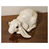 MCM Glossy White Ceramic Rabbit Figurine