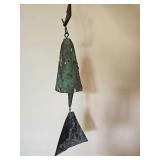 Verdigris Metal Hanging Bell Wind Chime