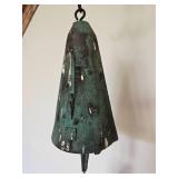 Verdigris Metal Hanging Bell Wind Chime
