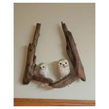 Driftwood Owl Wall Sculpture