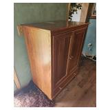 Cherry Finish Media Armoire Cabinet