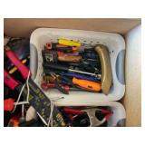 Full Drawer of Hand Tools and Workshop Supplies