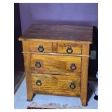 Dick Idol Rustic Wood Nightstand