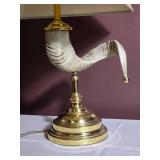 Decorative Ram Horn Style Table Lamp