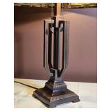 Mission Style Stained Glass Table Lamp