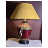 Decorative Hand Painted Pottery Table Lamp