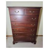 Traditional Cherry Finish 8 Drawer Chest