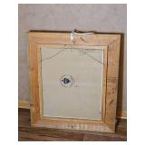 Vintage Framed Wildlife Painting of Hooded Merganser Ducks