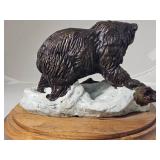 SIGNED Artist Proof Shoop Bronze Bear Sculpture