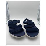 Brand New - Women’s dearfoams strappy sandal-navy size 10