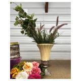 Large lot of Home Interiors Flowers - Vase - Moss and More