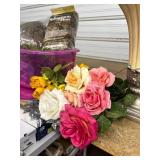 Large lot of Home Interiors Flowers - Vase - Moss and More