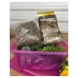 Large lot of Home Interiors Flowers - Vase - Moss and More