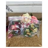 Large lot of Home Interiors Flowers - Vase - Moss and More