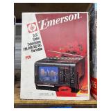 Vintage Portable Emerson 5.5' Color TV / AM FM Radio - In Box