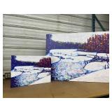 Lot of 2 Canvas Prints - Decorations for the Wall
