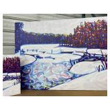 Lot of 2 Canvas Prints - Decorations for the Wall