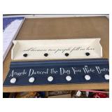 Lot of 2 Decorative Wall Coat Hangers