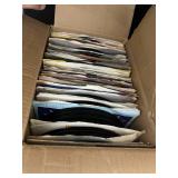 Massive Lot of 45's Records - Vintage Record Player - Computer Related Items  - Speakers and More!