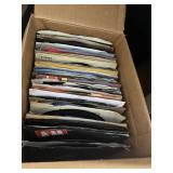 Massive Lot of 45's Records - Vintage Record Player - Computer Related Items  - Speakers and More!