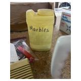 Lot of Vintage Antique items, Camera, Marbles, Beer Stein and More!