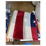Lot of Vintage American Flags Plus Hardware!