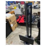 Cd Rack and Computer Monitor