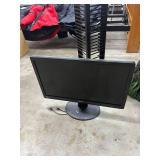 Cd Rack and Computer Monitor