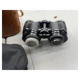 Pair of Vintage Antique Binoculars with Case