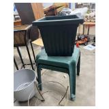 Lot of Planters - Plastic Patio Tables