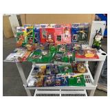 Large lot of Sports Starting Line ups, In Box Plus Seahawks Gnome