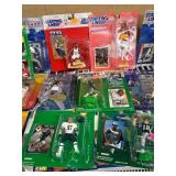 Large lot of Sports Starting Line ups, In Box Plus Seahawks Gnome