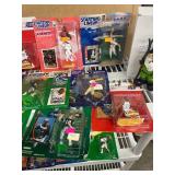 Large lot of Sports Starting Line ups, In Box Plus Seahawks Gnome