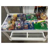 Large lot of Sports Starting Line ups, In Box Plus Seahawks Gnome