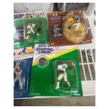 Large lot of Sports Starting Line ups, In Box Plus Seahawks Gnome