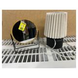 Table Mirror & Small Bedside Lamp