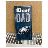 Wooden NFL Philadelphia Eagles Dad Artwork