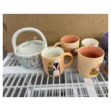 Brand New Coffee Cups and Glass Decor