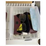 3 Drawer Storage Container with Eye Glasses and Eye Glass Protectors