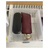 3 Drawer Storage Container with Eye Glasses and Eye Glass Protectors