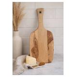 Acacia Wood Paddle Cutting Board, Rustic Serving Board | Farmhouse Kitchen Decor