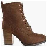 Brand New - Journee Baylor Brown booties womens size 8.5