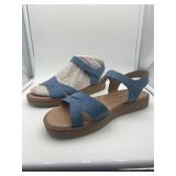 Brand New - Blue open toe lifestride sandals womens size 7.5