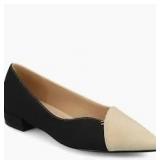 Brand New - Journee CARMIN DRESS FLATS - Black Sand Women’s size 6