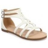 Brand New - Journee Collection Women's Genneva Zipper Flat Sandals Size 8.5