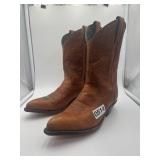 Justin Ostrich Roper Western Cowboy Boots Size 5