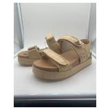 Brand New - Girls Tan sandals size 8