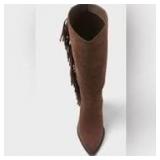 Brand New - Suede Fringe Knee-high Boots For Women on Luulla Size 9