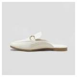 Brand New - A New Day Women's White Sandy Mule Flats