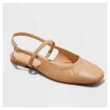 Brand New - Women's Vada Slingback Scrunch Toe Flats - A New Day Size 8.5